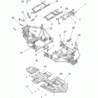 Z16VCE87AB/AR/AE/AS RZR 4 900 Шасси, основная рама и пластина скольжения