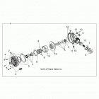 Z16VCE87AB/AR/AE/AS RZR 4 900 Drive train, front gearcase (if built after 9  /  2  /  ...