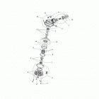 Z16VCE87AB/AR/AE/AS RZR 4 900 Drive train, front gearcase internals (if built before 9...