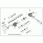 Z16VDE99AF/AM/LM/M99AM RZR XP 1000 Главные внутренности КПП