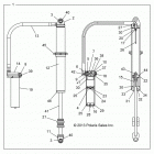 Z16VDE99AF/AM/LM/M99AM RZR XP 1000 Задний аммортизатор 1