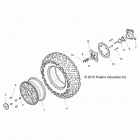 Z16VDE99AF/AM/LM/M99AM RZR XP 1000 Колеса перед