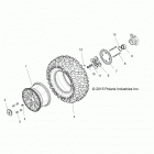 Z16VDE99AF/AM/LM/M99AM RZR XP 1000 Колесо заднее