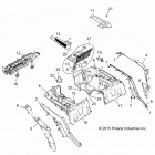Z16VDE99FM/NM RZR XP 1000 EU/MD Корпус, задняя стойка и крылья