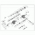 Z16VDE99FM/NM RZR XP 1000 EU/MD Drive train, main gearcase internals -z16vde99fm (700583...