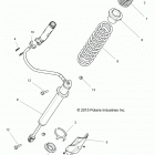Z16VFE92AE/AH/AS/AW RZR XP 4 TURBO Задний аммортизатор
