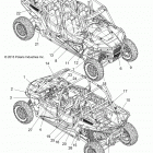 Z16VFE99AF/AS/AM/M99AM RZR XP 4 1000 Кузов Наклейки