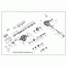 Z16VFE99AF/AS/AM/M99AM RZR XP 4 1000 Главные внутренности КПП
