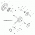 R15YAV17AA/AF/BA/BF RZR 170 Колен.вал и поршни