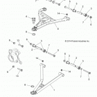 Z15VAA87/E87/X87 RZR 900 50/55 INCH ALL OPTIONS Suspension, front control arms