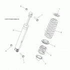 Z15VAA87/E87/X87 RZR 900 50/55 INCH ALL OPTIONS Задний аммортизатор 1