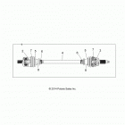 Z15VBA87AJ/LJ/E87AK/AM/AT/LT/AL/AV RZR 900 60 INCH ALL OPTIONS Привод,передний полувагон