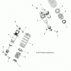 Z15VBA87AJ/LJ/E87AK/AM/AT/LT/AL/AV RZR 900 60 INCH ALL OPTIONS Задний аммортизатор