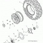 Z15VBA87AJ/LJ/E87AK/AM/AT/LT/AL/AV RZR 900 60 INCH ALL OPTIONS Колеса перед
