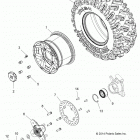 Z15VBA87AJ/LJ/E87AK/AM/AT/LT/AL/AV RZR 900 60 INCH ALL OPTIONS Колесо заднее
