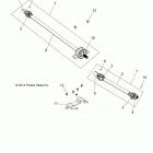 Z15VBE87FK/JK RZR 900 60 INCH PS INTL Кардан передний