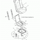 Z15VCE87AT/AV RZR 4 900 Body, seat asm. and slider