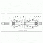 Z15VDE99AT/AL/AV/AW/LP/EW/AO/AP/AZ/NV/NW/K99AA/AU RZR XP 1000 Привод ,задний полувагон