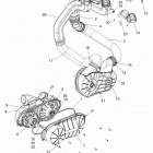 Z15VDE99AT/AL/AV/AW/LP/EW/AO/AP/AZ/NV/NW/K99AA/AU RZR XP 1000 Привод, крышка сцепления и воздуховоды