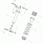 Z15VDE99AT/AL/AV/AW/LP/EW/AO/AP/AZ/NV/NW/K99AA/AU RZR XP 1000 Suspension, front shock mounting