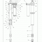 Z15VDE99AT/AL/AV/AW/LP/EW/AO/AP/AZ/NV/NW/K99AA/AU RZR XP 1000 Задний аммортизатор 1