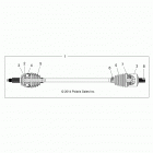 Z15VDE99AT/AL/AV/AW/LP/EW/AO/AP/AZ/NV/NW/K99AA/AU RZR XP 1000 Привод,передний полувагон