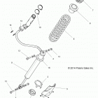 Z15VDE99AT/AL/AV/AW/LP/EW/AO/AP/AZ/NV/NW/K99AA/AU RZR XP 1000 Задний аммортизатор