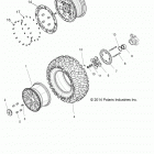 Z15VDE99AT/AL/AV/AW/LP/EW/AO/AP/AZ/NV/NW/K99AA/AU RZR XP 1000 Колесо заднее