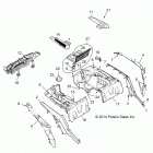 Z15VDE99FV RZR XP 1000 INTL Корпус, задняя стойка и крылья