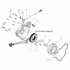 Z15VDE99FV RZR XP 1000 INTL Engine, stator and flywheel