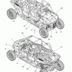 Z15VFE99AT/AV/AP RZR XP 4 1000 Кузов Наклейки