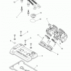 Z15VFE99AT/AV/AP RZR XP 4 1000 Engine, throttle body and valve cover