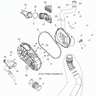 Z15VFE99AT/AV/AP RZR XP 4 1000 Привод, крышка сцепления и воздуховоды