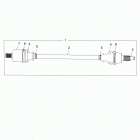Z15VFE99AT/AV/AP RZR XP 4 1000 Привод,передний полувагон