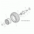 Z15VFE99AT/AV/AP RZR XP 4 1000 Колесо заднее