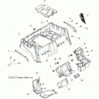 Z15VHA57AJ/E57AS/AK RZR 570 Корпус, задняя стойка и крылья