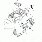 Z15VHA57FJ RZR 570 EU Корпус, задняя стойка и крылья