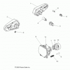 Z15VHA57FJ RZR 570 EU Электрические, фары, задние фары и лампочки