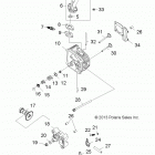 R14VA17AA/AF RZR 170 Головка цилиндра двигателя