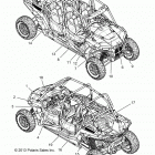 Z146T1EAM/EAW RZR XP 4 1000/PS Кузов Наклейки