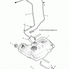 Z146T1EAM/EAW RZR XP 4 1000/PS Топлевный бак