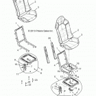 Z146T1EAM/EAW RZR XP 4 1000/PS Body, seat asm. and slider