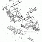 Z146T1EAM/EAW RZR XP 4 1000/PS Chassis, main frame and skid plates