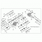 Z146T1EAM/EAW RZR XP 4 1000/PS Главные внутренности КПП