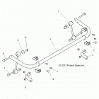 Z146T1EAM/EAW RZR XP 4 1000/PS Подвеска, стабилизатор, задний