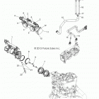 Z14JT87AD/9EAO/9EAOL/9EAL RZR 900 Engine, throttle body and injector
