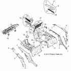 Z14ST1EAM/EAW/EAK/EAN/EFW RZR XP 1000 Корпус, задняя стойка и крылья