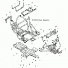Z14ST1EAM/EAW/EAK/EAN/EFW RZR XP 1000 Chassis, main frame and skid plates