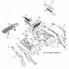 Z14ST1EFX RZR XP 1000 INTL Корпус, задняя стойка и крылья