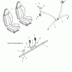 Z14VE76FX/FI RZR S 800 INTL EFI/ISRAEL Body, seat mounting and belts